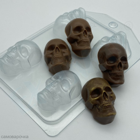 Череп мини Пластиковая форма Череп мини Пластиковая форма