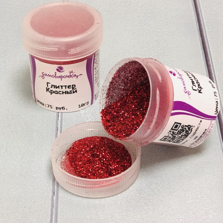 Красный Глиттер