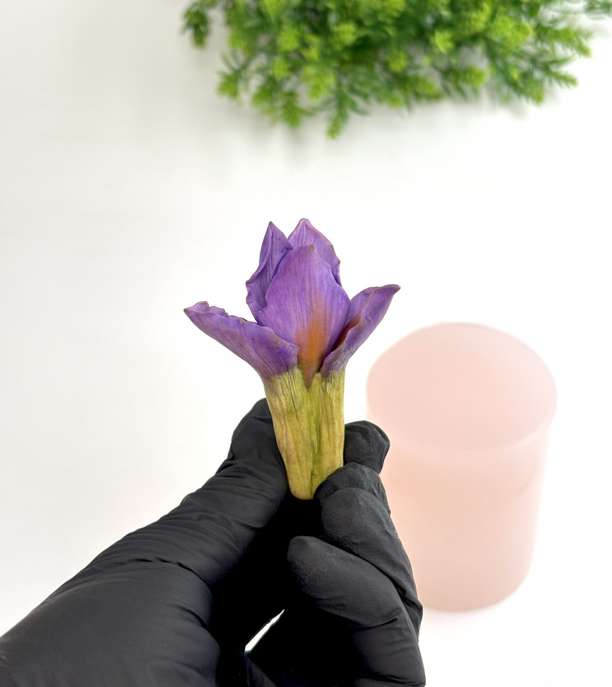 Бутон Ириса Султан форма силиконовая 3D - 