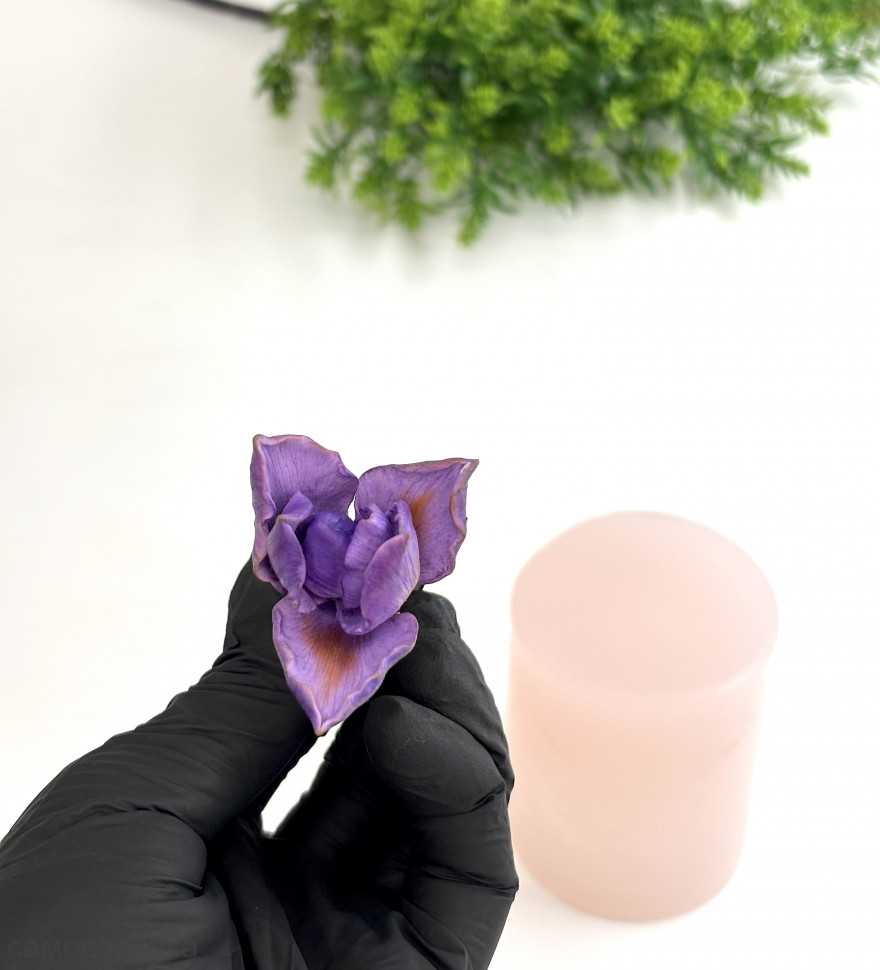 Бутон Ириса Султан форма силиконовая 3D - 