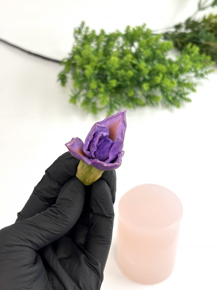 Бутон Ириса Султан форма силиконовая 3D - 