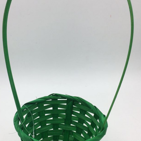 Корзинка из бамбука, зеленая Корзинка из бамбука, зеленая
