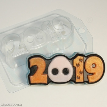 2019 Пятачок и следы форма для мыла пластиковая 2019 Пятачок и следы форма для мыла пластиковая