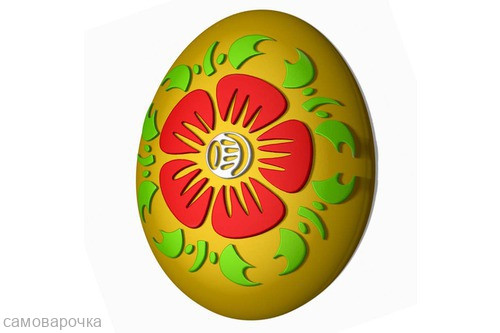 Яйцо - Хохлома, форма для мыла пластиковая - Для мыла и шоколада