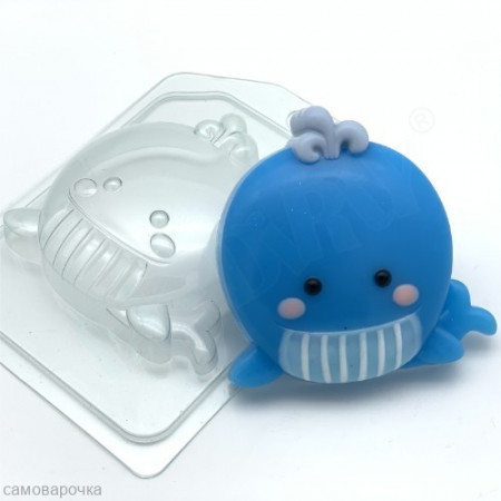 Кит мультяшный форма пластиковая