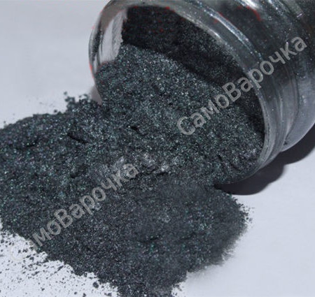 Черное серебро пигмент перламутровый  Черное серебро пигмент перламутровый