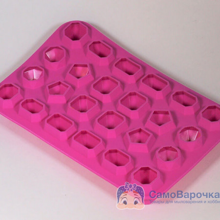 24 кристалла форма силиконовая 185х115 мм. 24 кристалла форма силиконовая 185х115 мм.