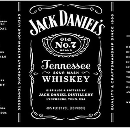 Виски № 4 наклейка прямоугольная