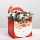 Коробка для мини букетов Дед Мороз  12*17*10 см