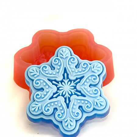 Снежинка ажурная силиконовая форма Снежинка ажурная силиконовая форма