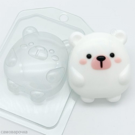 Мишка мультяшный пластиковая форма