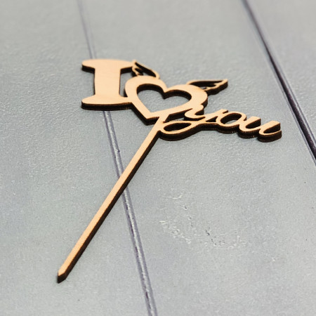 Топпер на ножке I love you Топпер на ножке I love you