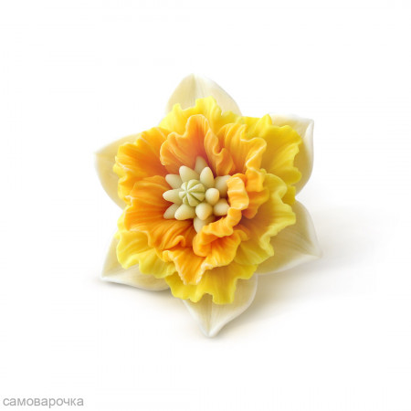 Нарцисс махровый Силиконовая форма 3D* Нарцисс махровый Силиконовая форма 3D*