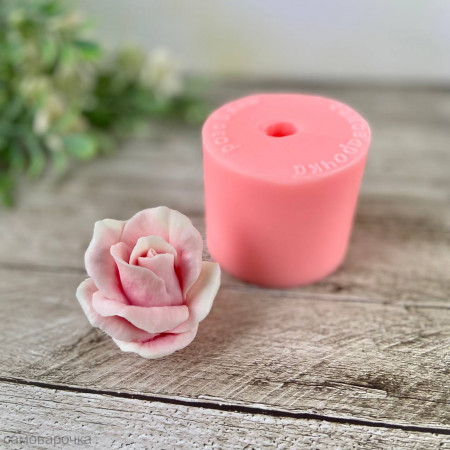 Роза Блаш Силиконовая форма 3D