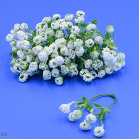 Соцветие кашка в обсыпке Зелень искусственная 10 шт.