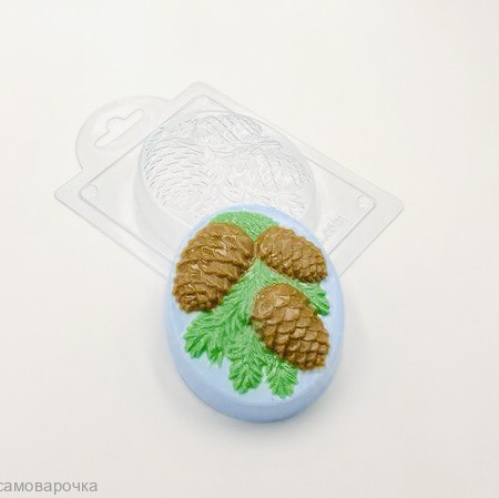 Шишки на овале форма пластиковая Шишки на овале форма пластиковая