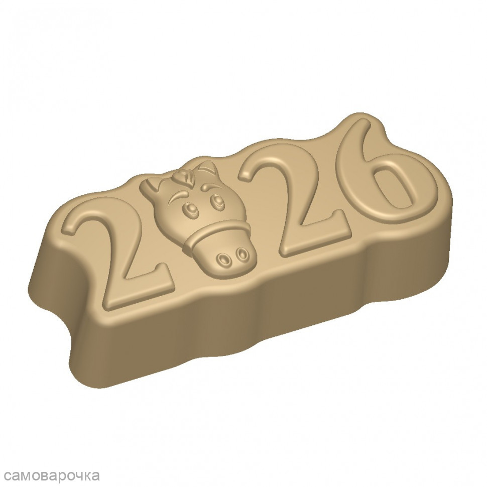 2026 с Лошадкой форма пластиковая для мыла - 