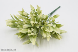 Куст Капителла белый зелень искусственная - Куст Капителла белый зелень искусственная -