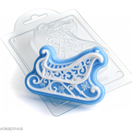 Сани новогодние форма пластиковая Сани новогодние форма пластиковая