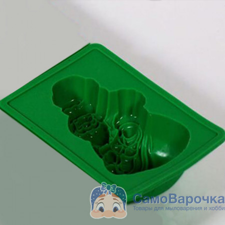 Дед Мороз форма силиконовая 70х10 х2,5 см Дед Мороз форма силиконовая 70х10 х2,5 см