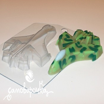 Самолет форма для мыла пластиковая