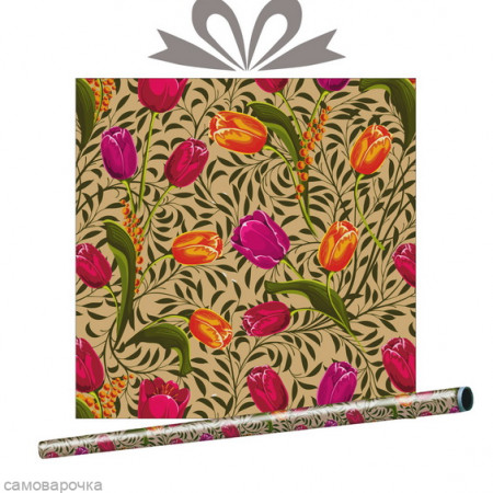 Крафт бумага Жанет 70 см намотка-10 м