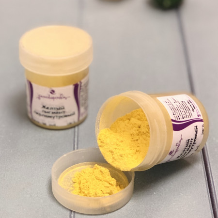 Желтый пигмент перламутровый сухой Желтый пигмент перламутровый сухой