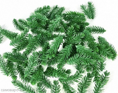 Еловые лапки зелень искусственная 25 шт. Еловые лапки зелень искусственная 25 шт.