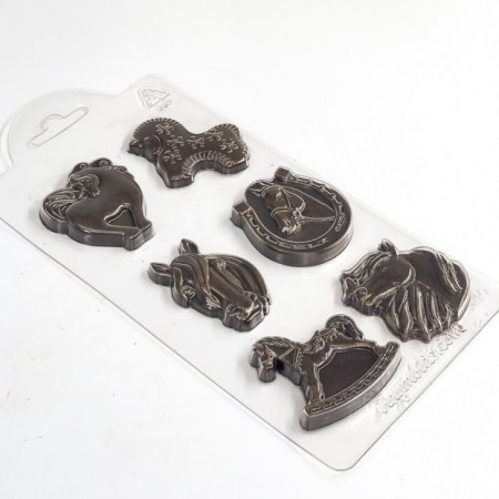 Конная мозаика форма пластиковая для шоколада Конная мозаика форма пластиковая для шоколада