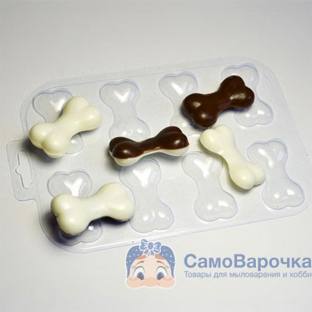 Косточки, форма для мыла пластиковая Косточки, форма для мыла пластиковая