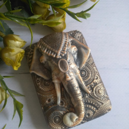 Слон индийский, форма для мыла пластиковая