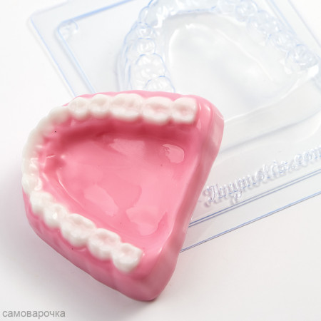 Челюсть, форма для мыла пластиковая AnyMolds Челюсть, форма для мыла пластиковая AnyMolds