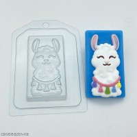 Лама в кисточках форма пластиковая Лама в кисточках форма пластиковая