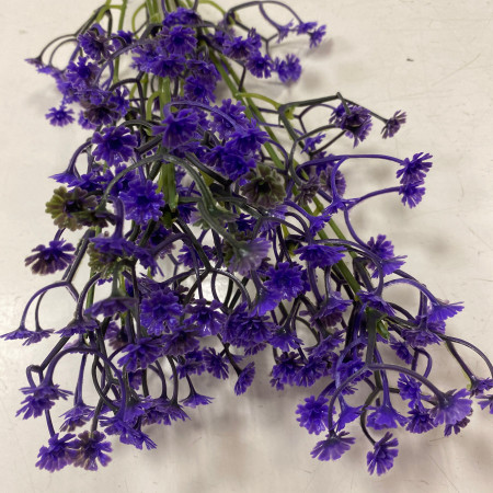 Гипсофила фиолетовая искусственная зелень 35см