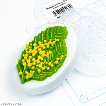 Мимоза на овале форма пластиковая