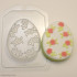Яйцо плоское - Мелкие цветочки, форма для мыла пластиковая - Для мыла и шоколада