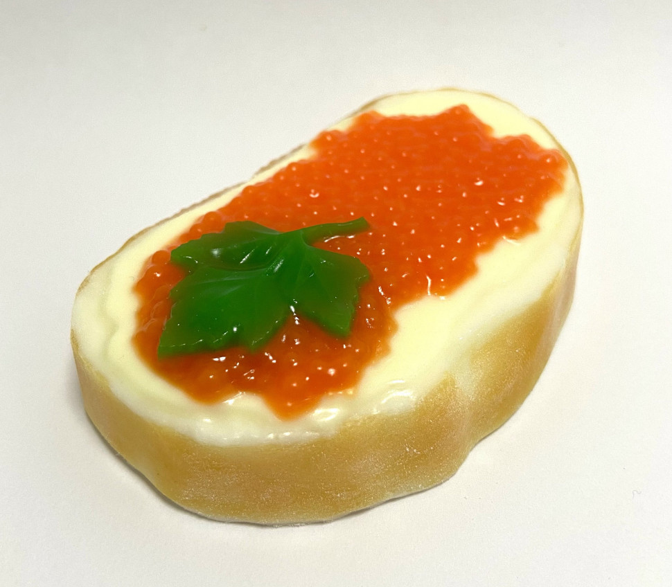 Бутерброд с красной икрой пластиковая форма - Для мыла и шоколада