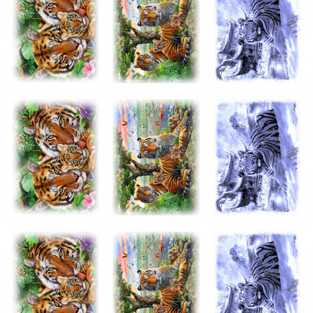 Тигры открытки водорастворимая бумага с картинкой подборка №176