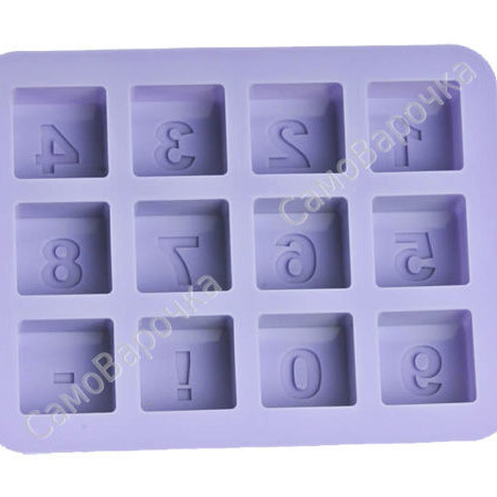 Цифры форма силиконовая Цифры форма силиконовая