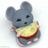 Мышь с полукруглым сыром пластиковая форма для мыла - Для мыла и шоколада