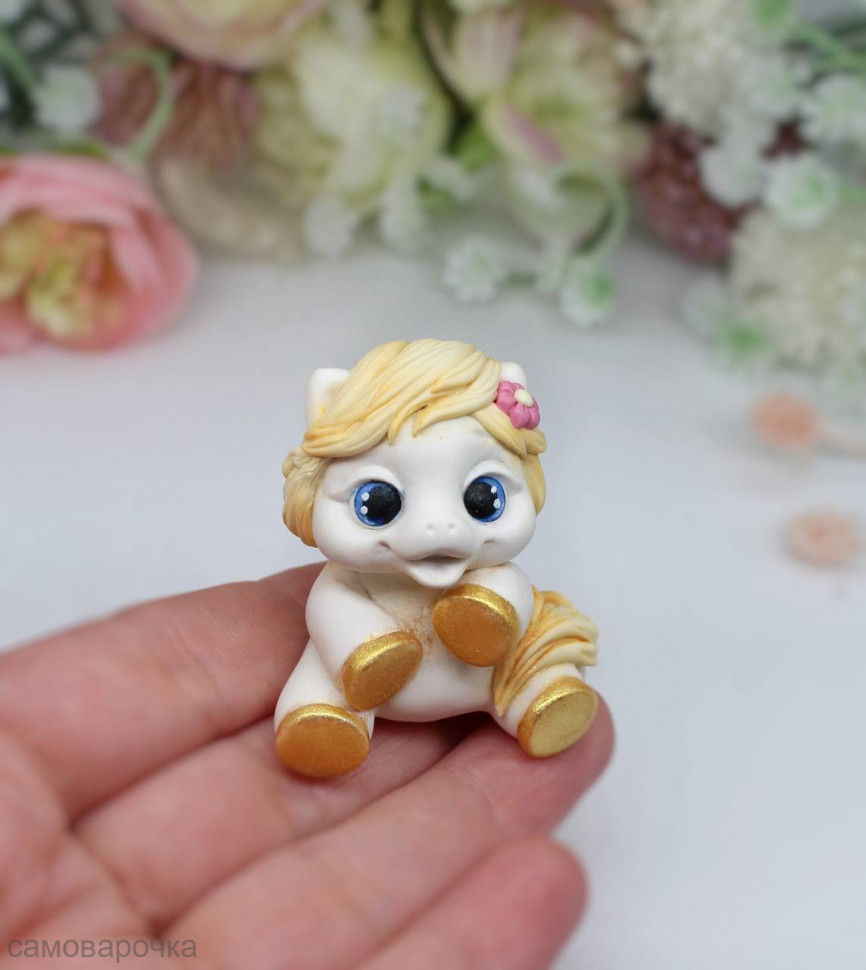 Мини лошадка Силиконовая форма 3D - 