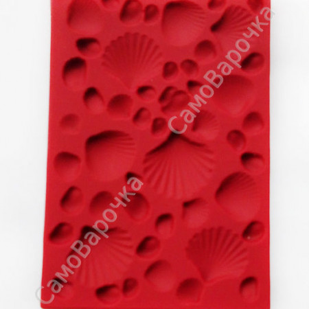 Ракушки штамп для формы Прямоугольники, 77х52 мм