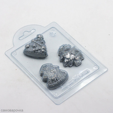 Елочки - мини форма пластиковая Елочки - мини форма пластиковая