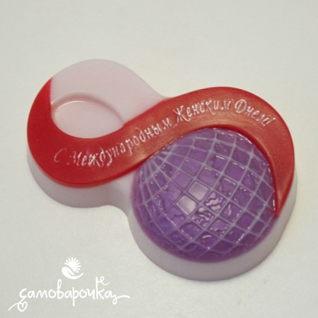 8 марта глобус форма для мыла пластиковая