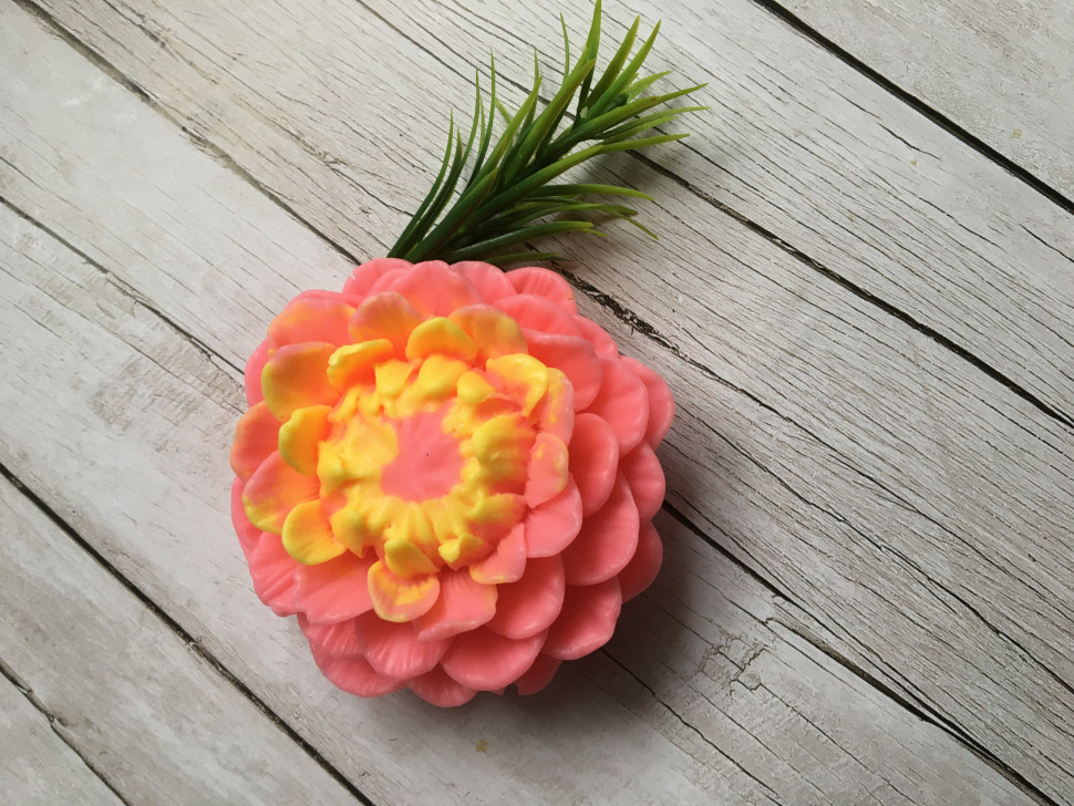 Цинния форма силиконовая 3D для мыла - Молд для мыла Цинния форма силиконовая 3D для мыла - Молд для мыла