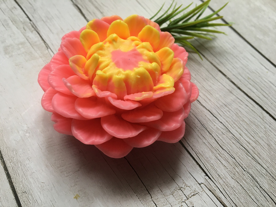 Цинния форма силиконовая 3D для мыла - Молд для мыла Цинния форма силиконовая 3D для мыла - Молд для мыла