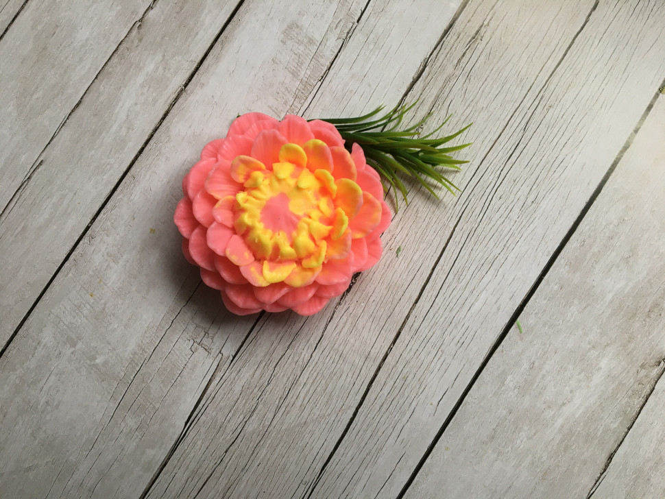 Цинния форма силиконовая 3D для мыла - Молд для мыла Цинния форма силиконовая 3D для мыла - Молд для мыла