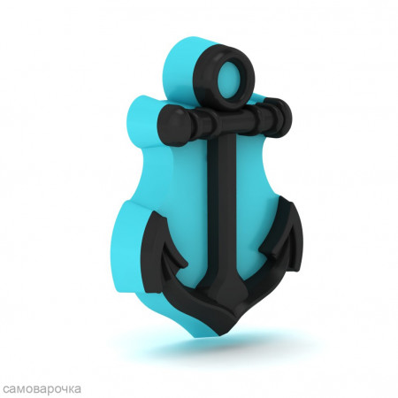 Якорь без цепи форма пластиковая
