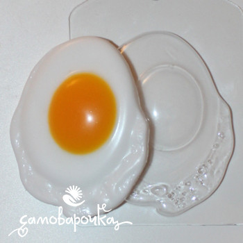 Яичница, форма для мыла пластиковая