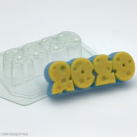 2020 сырные цифры пластиковая форма для мыла 2020 сырные цифры пластиковая форма для мыла